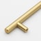 Gliderite Hardware 3 in. Center to Center Satin Gold Solid Steel Bar Pull - 5000-76-SG 5000-76-SG-1 - alternate 4